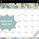 2 x Lbylyhxc 2026 Desk Calendar, 18-Month Calendar Runs from Jan. 2026 to Jun. 2027, Large 17" x 12" Desktop/Wall Monthly Calendar for Home, School or Office (Vintage Flowers Desk Calendar)