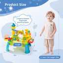 Upgraded Toddler Sand Water Table Toy with Electric Water Pump, Kids Sand Water with Faucet/Play Food Accessories/Fishing Toy, Kitchen Play Sink Toys for Girl Boy Age 3+