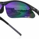 GoLight Polarized Wraparound Sports Sunglasses for Men & Women – UV400, Anti-Glare, Lightweight Frame with Metal Hinges