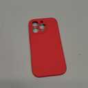 Supdeal Liquid Silicone Case for iPhone 16 Pro - [Camera All-Round Protection] [Soft Microfiber Lining Anti-Scratch] 4 Layer Full Covered Shockproof Gel Rubber Phone Case Cover, 6.3", Red