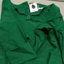 MUXXN Ladies Celebrity Classy Half Sleeve Empire Waist Formal Prom Tea Length Dress (Green L)