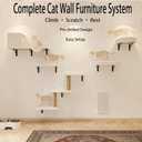 Cat Wall Shelves, 10 PCS Cat Wall Furniture System for Large Cats