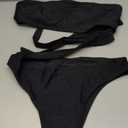 Lilosy Sexy Cutout Tube High Waist Bandeau Bathing One Piece Swimsuit L