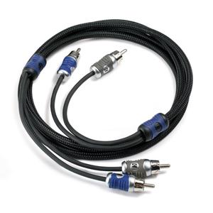 KICKER 46QI21 Q-Series 2-Channel RCA Interconnects, 1.0 Meter