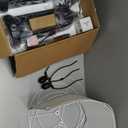 27" Black Table Lamp for Living Room,Black Table Lamps Set of 2 with USB & AC Outlet, 3-Way Dimmable Farmhouse Lamps for Night Stands, Vintage Bedside Lamp for End Tables, Nightstand Lamps for Bedroom (Black lamps body-White shade)