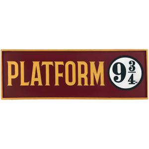 Spoontiques 8" Platform 9-3/4 Decorative Desk Sign - Harry Potter Decorative Home Dcor - Hanging or Standing Sign for Desk, Shelf, or Mantle