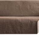 Toffee Loveseat Covers 2 Cushion Couch, Water-Repellent Sofa Cover for Love Seat, Washable Quilted Couch Covers, Pet Friendly Sofa Slipcovers (Loveseat 56", Raw Umber)