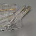 Nuenen 50 Pieces Stainless Steel Forks Silverware Set Dinner Forks and Knives Flatware Tableware Cutlery Set for Kitchen Restaurant(8.07 x 0.94 Inch, 9.06 x 0.79 Inch,Gold)