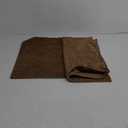 MIULEE Pack of 2 Chocolate Velvet Throw Pillow Covers 16x16 Inch Soft Solid Decorative Square Set Cushion Cases for Couch Sofa Bedroom