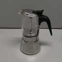 SIXAQUAE Induction Moka Pot, Crystal Glass-top & Stainless Steel Stovetop Espresso Maker,Classic Italian coffee maker (160ml)
