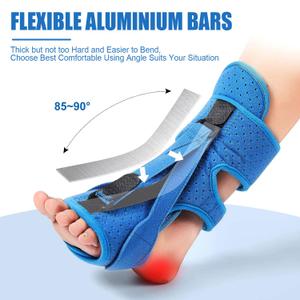 Plantar Fasciitis Night Splin 3 Adjustable Planter Facetious Relief Brace,Plantar Fasciitis Relief Foot Drop Achilles Tendonitis(Blue-2PC)