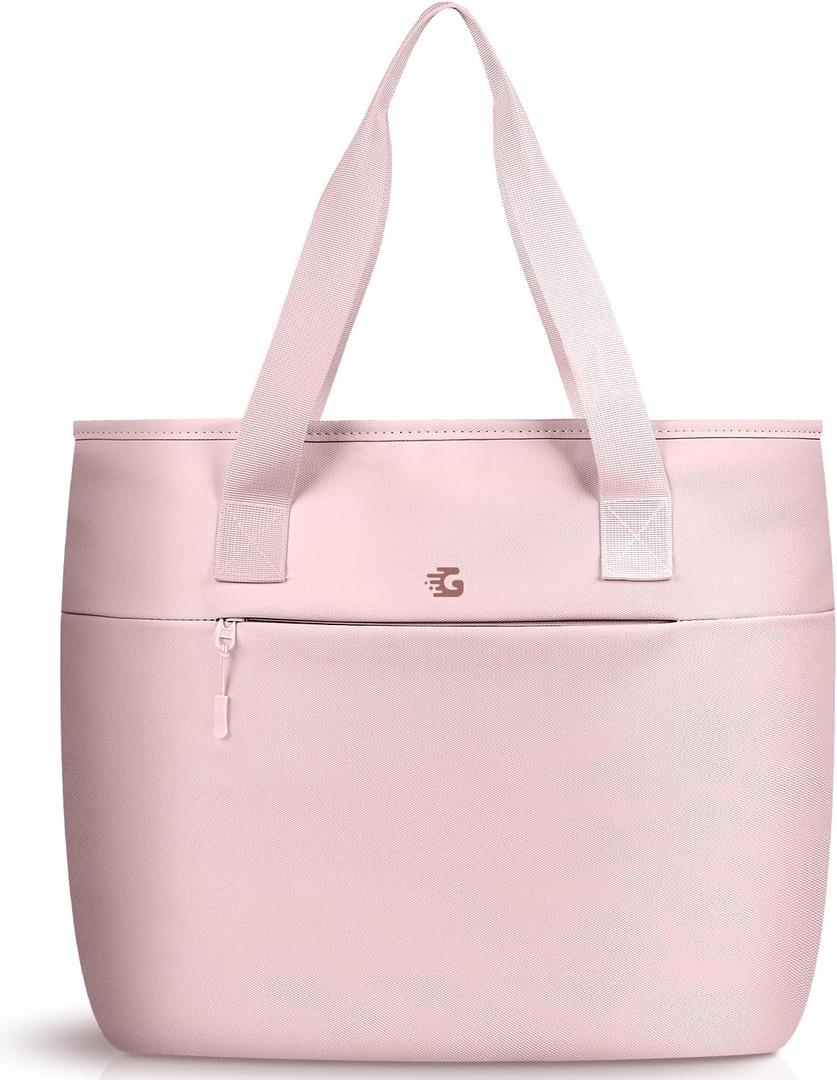 2-In-1 Cooler Bags Insulated for Women, Insulated Tote with 15.6Laptop Compartmen for Work, Nurse, Outdoor (Pink)