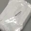 Mrs Awesome Embossed Microfiber Extra Long Shower Curtain Liner 71 x 96 inches, Soft Fabric Shower Curtain Washable and Water Repellent, 71x96, White