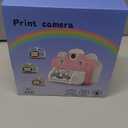 Instant Printing Camera for Kids with Color Pens- Kids Selfie Camera. Image and Video Recorder, 12MP Photo Shooting, 180-Degree Rotating Feature. Gift for Ages 5, 6, 7, 8, 9, 10 (Blue)