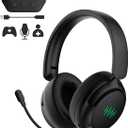 INGA Wireless Gaming Headset for Xbox Series X|S, Xbox One, PC, PS5/4, Mac, Nintendo Switch, Game/Chat Balance, 2.4GHz/Bluetooth 5.2, ENC Microphone & 7.1 Surround Sound (Green LED) (Black)