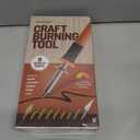 Craft Culture Wood Burning Tool Pen - Craft Burning Tools for Adults & Teens - Wood Burner Kit, Engraver, Carver, Pyrography, Woodburning - Includes 9 Premium Tips - Adjustable Temperature Control