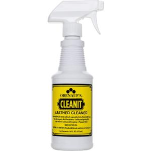 Obenauf's Cleanit Leather Cleaner - Natural Plant Oil Leather Cleaner for Boots, Furniture and Car Interior - Safe and Gentle Non-Detergent Oil Liquid Soap - Ready-to-use 16oz Spray Bottle