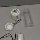 TOMUOO Portable Blender, Personal Blender for Smoothies and Shakes, Small Juice Mixer with LED Display, USB C Rechargeable Shake Maker with 6 Blades for Kitchen, Outdoor, Gym, 17 Oz, White