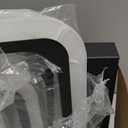 Modern LED Ceiling Light 5-Square Dimmable Black Flush Mount LED Ceiling Light with Remote for Living Room (5 Light-36.2 inch)