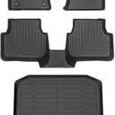 Floor Mats & Cargo Liner for Volkswagen Jetta 2019-2026, All Weather Automotive TPE Floor VW Jetta Liners Set Waterproof Accessories Black