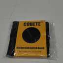 COBETE Kitchen Sink Splash Guard, 24in Faucet Mat Splash Catcher, Handle Drip Catcher Tray, Multipurpose for Kitchen Dish Drying Mats Sponge Holder and Bathroom Countertop Protect(Black)