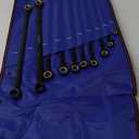 WORKPRO Extra Long Ratcheting Wrench Set, 10-Piece Anti-Slip Double Box Wrenches Set, Metric 8-19 mm, 72-Teeth, Cr-V Steel and Black Electrophoretic Coating Wrenches with Rolling Pouch