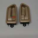 FAERSI 2Pcs Interior Door Handles, Front Rear Driver & Passenger Side Replacements for 1997 1998 1999 2000 2001 Toyota Camry, Replaces# 69206-AA010-E0, 69205-AA010-E0, Beige/Tan