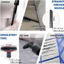Universal Vacuum Attachments Hardfloor Brush and Replacement Accessories for Vacuum Cleaners - Horsehair Hardwood Floor Attachments and Vacuum Hose Adapter Kit - Vacuum Attachments for Car Detailing