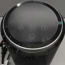 QQT 1500W Ceramic Space Heater with Thermostat, Remote Control,12H Timer,70 Oscillation - Portable Desktop Electric Heater with High-Res Touchscreen,Child Lock for Bedroom,Office, Indoor Use,Black