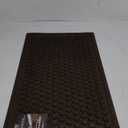 Mohawk Home Entryway Door Mat 3' x 4' All Weather Doormat Outdoor Non Slip Recycled Rubber, Dark Brown Circles, Black