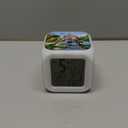 LED Alarm Clock Dinosaur Jurassic Design Creative Desk Table Clock Glowing Electronic Colorful Digital Clock for Unisex Adults Kids Toy Birthday Present