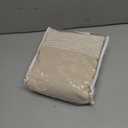 Boho Beige Shower Curtains for Bathroom Cotton Striped Shower Curtain with Tassel 72 X 72