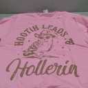 Hootin Leads To Hollerin T-Shirt (Small) Pink