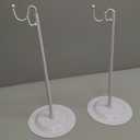 Therwen 2 Pcs Bag Display Stands Purse Display Stand Adjustable Height Handbag Holder for Home Boutique Store Counter Retail, White