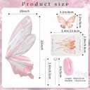 17FEIVRLU Butterfly Flower Wrapping Paper Kit, 261 Pcs Graduation Bouquet Wrapping Paper 20 Set Butterfly-Shaped Waterproof Money Bouquet Accessories for Florist Supplies DIY Craft Mother's Day 2026