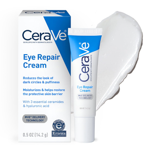 CeraVe Eye Repair Cream, Under Eye Cream For Puffiness And Bags Under Eyes, Hyaluronic Acid + Niacinamide + Marine Botanical Complex, Oil Free & Opthalmologist Tested