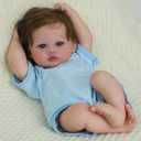 SCOM 18-Inch Reborn Baby Dolls Boy - Realistic Newborn Baby Doll, Lifelike Weighted Soft Body, Adorable Poseable Real Life Doll with Accessories  for Kids Age 3+ & Collectors Gift