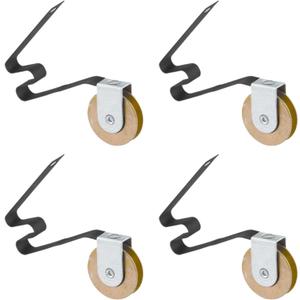 4 Pack Sliding Screen Door Tension Spring Fits for M-Shaped Rollers, Replaces B 512, B 513, and B 746 Used on Both Top and Bottom, 1" Concaved Steel Ball Bearing