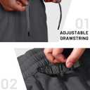 MIER Running Gym Shorts for Men 5 Inch Quick Dry Athletic Workout Shorts with Zipper Pockets, Elastic Waist, No Liner (Gray, L)