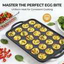 24-Cup Mini Silicone Muffin Pan with Reinforced Steel Frame,Metallic Black | Regular Size Cupcake Pan, BPA Free Silicone Muffin Tray, Reinforced Steel Frame for Stability, Easy Baking & Cleanup, 1Pk