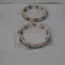 2Pack 10 Inch Double Row Tambourine for Adults Wooden Hand Held Drum Bell Tambourine with Metal Jingles, Percussion Musical Instruments Hand Tambourine for Church, KTV, Party