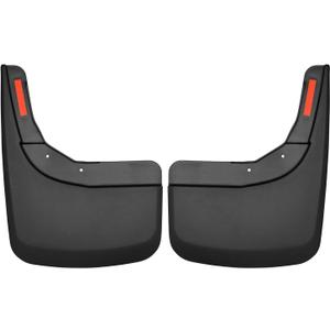 Husky Liners Custom Mud Guards | Fits 2019-2026 Chevrolet Silverado 1500 (Excludes ZR2, LT Trail Boss, Custom Trail Boss) | Rear Set, 2-pc Black - 59261