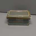 Butter Dish with Lid, Ceramic Butter Holder Container Large Butter Dish for Countertop Farmhouse Decor for Thanksgiving, Christmas Butter Keeper for East West Coast Butter, Green