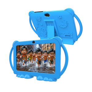 Kids Tablet 7 inch Android 12.0 for Toddler, 4GB RAM 32GB ROM Bluetooth IPS Screen Parental Control Dual Camera Shockproof Case for Educational Games, (1PCS, Blue)