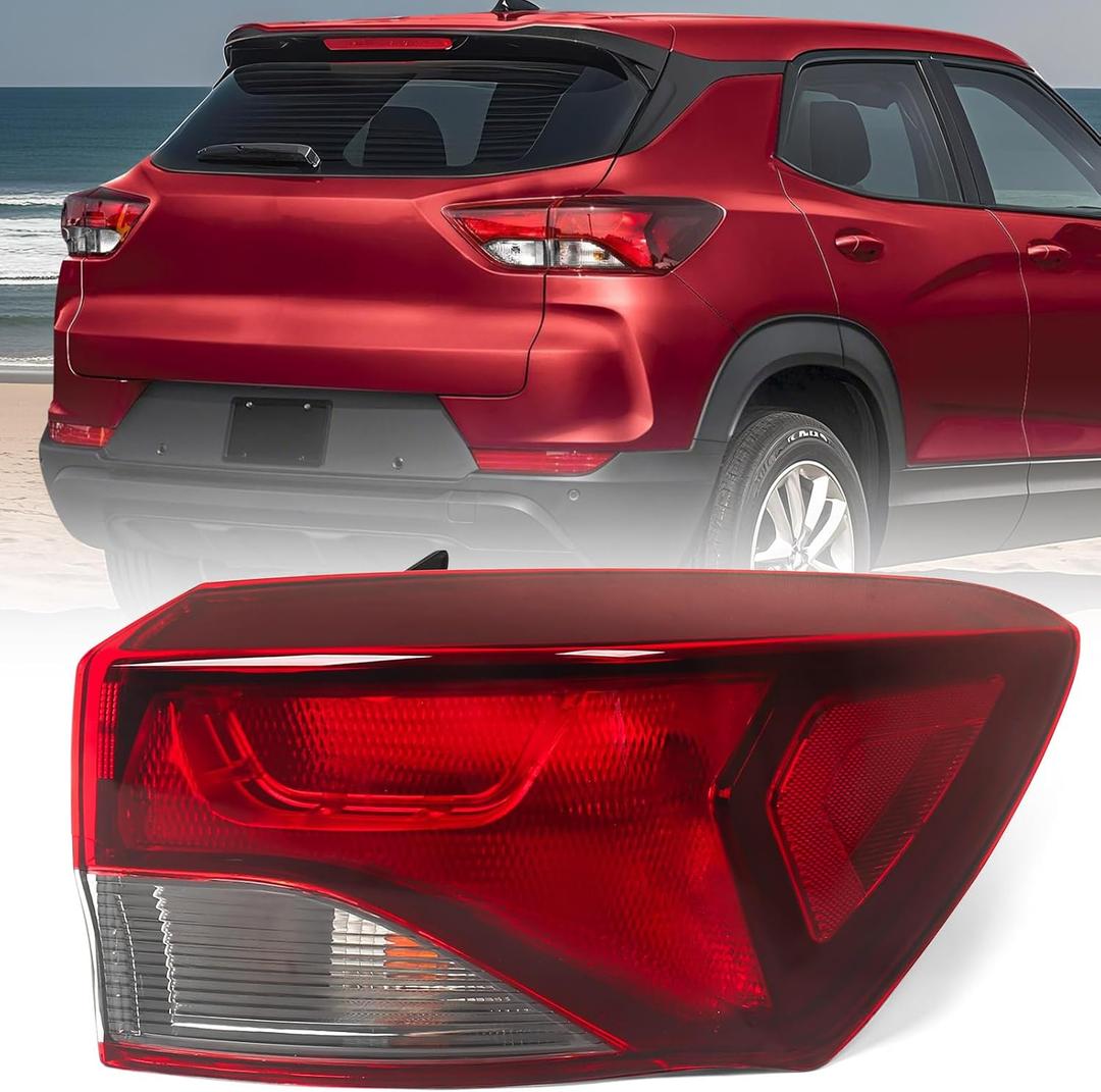 Huray Right Halogen Outer Tail Light Fit for Chevy Trailblazer L/LS/LT 2021-2025 RH Taillight Back lamp Rear Brake Lamp Assembly OE Style Replacement for GM2805147 (Passenger Side)
