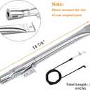 Hisencn Grill Replacement for Home Depot Nexgrill 720-0830H, 720-0830D, 720-0783E, 720-0888, BHG 720-0783H Gas Grill Pipe Burner and Stainless Steel Heat Plates Tent Shield Replacement Kit