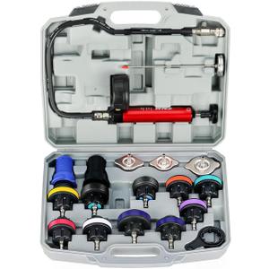 WNZ 18PC Coolant Pressure Tester Kit, Radiator Cooling System Pressure Tester Kit, Radiator Pressure Tester Kit