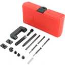 Motorcycle Chain Breaker Kit | 13PCS Chain Breaker Rivet Cutter Chain Link Cutter Removal Tool Chain Cutter and Riveter Kit for Motorcycle, Bike, ATV