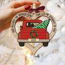 26 x Couples Christmas Ornament - Ideal Gifts for Couples, Perfect Couple 2025, Unique Couple Ornament, Distinctive Gift for Him and Her, Essential Holiday Ornaments for Couples (Couple Red Truck)