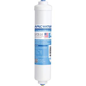 APEC Ultimate Series US Made 10" Inline Carbon Filter with Quick Connector (3/8") (1 Count (Pack of 1))